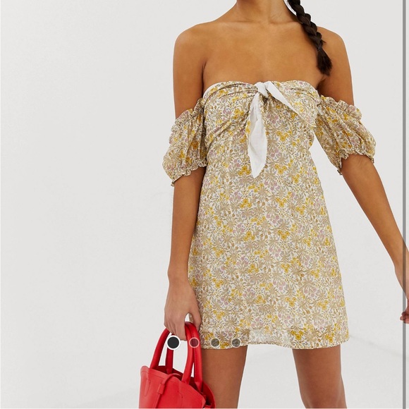 Emory Park off shoulder mini dress - Picture 1 of 8